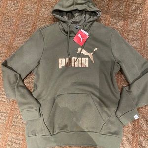 NWT puma sweatshirt olive rose gold large